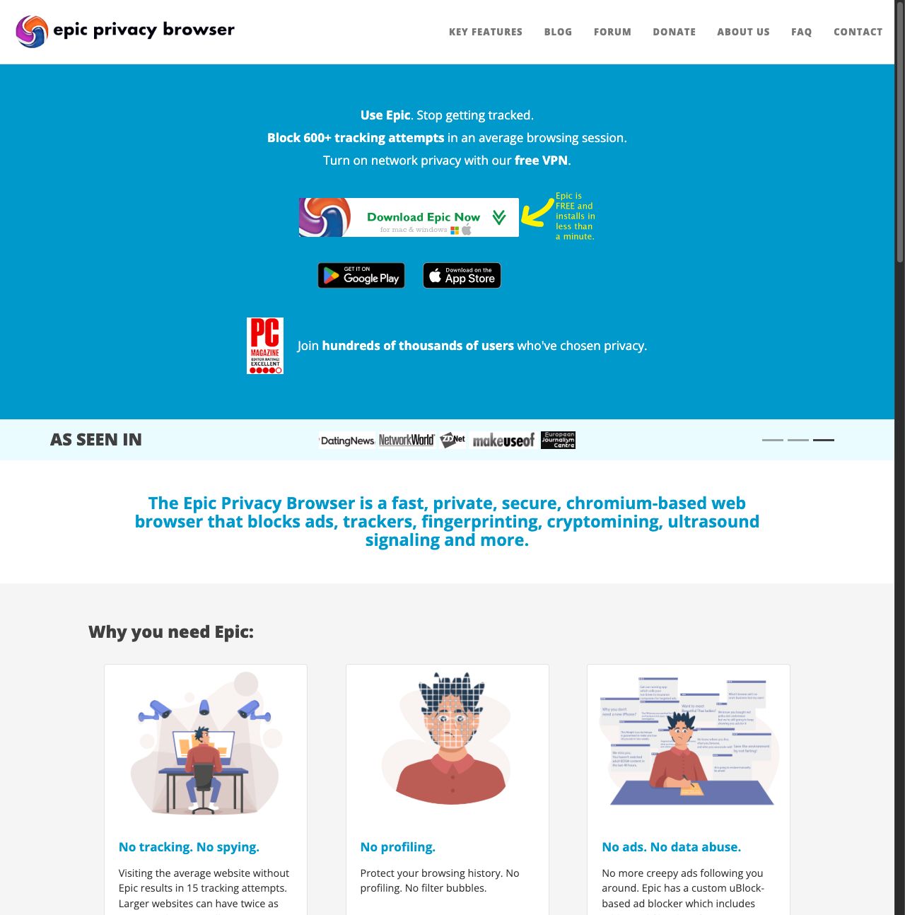 epic-website-screenshot