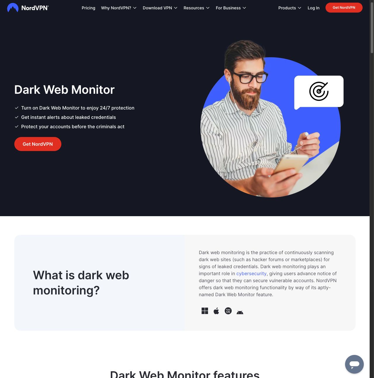 nordvpn-data-breach-scanner-website-screenshot
