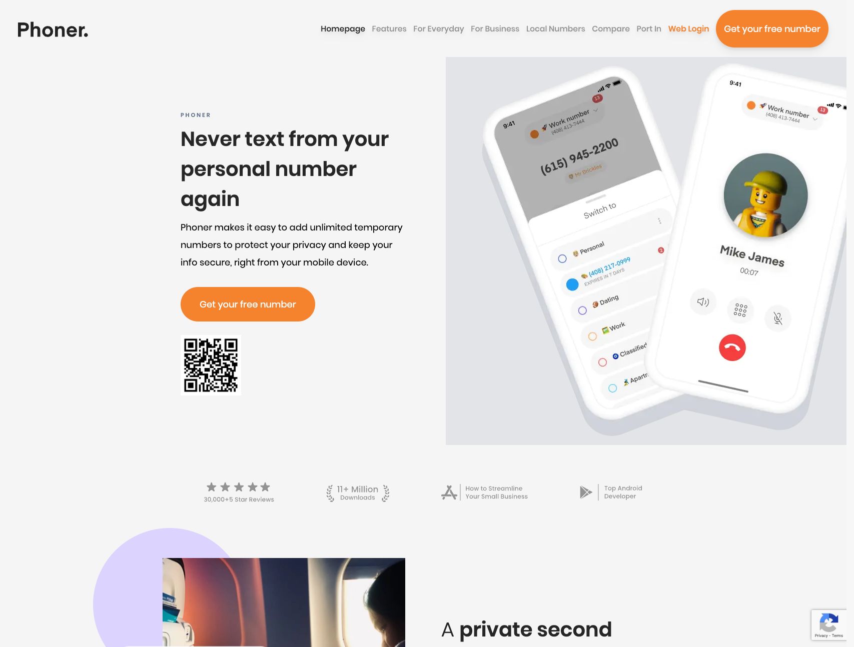 phoner-website-screenshot
