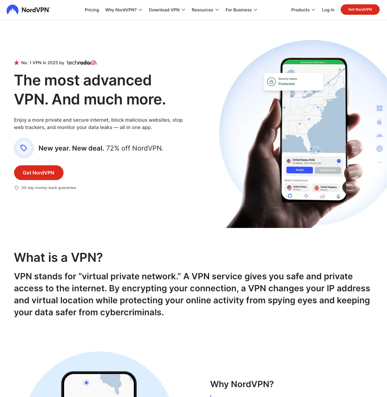 nord-vpn-website-screenshot