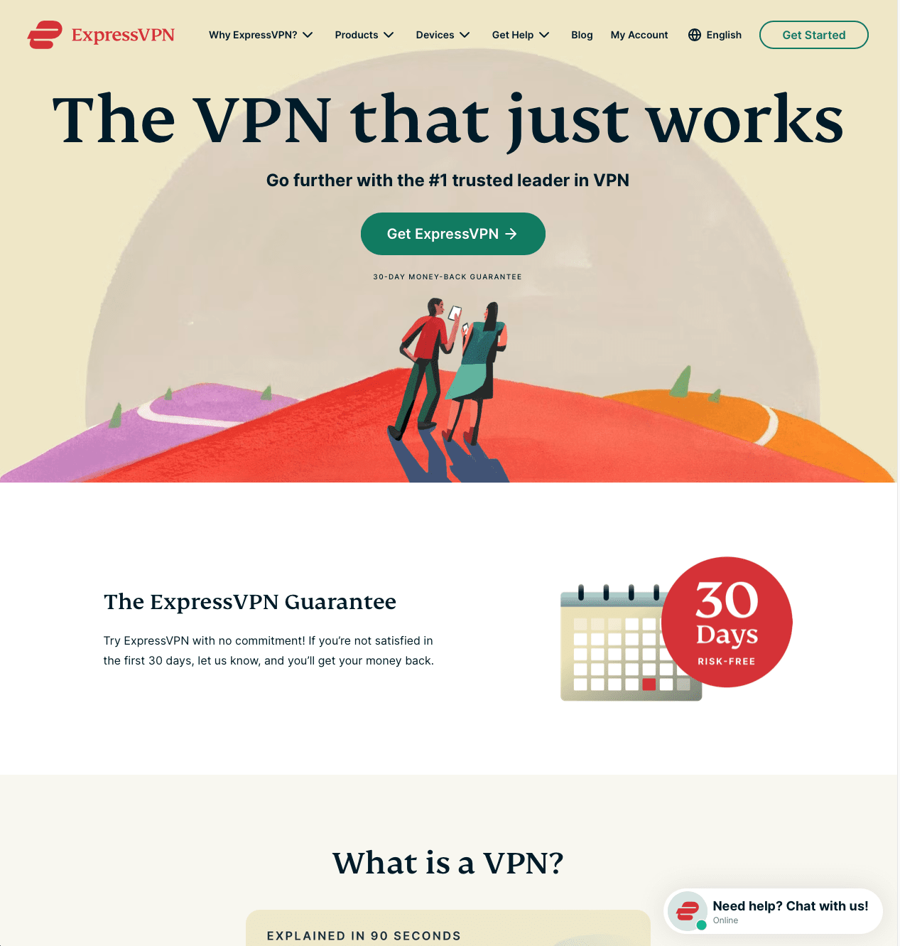 express-vpn-website-screenshot