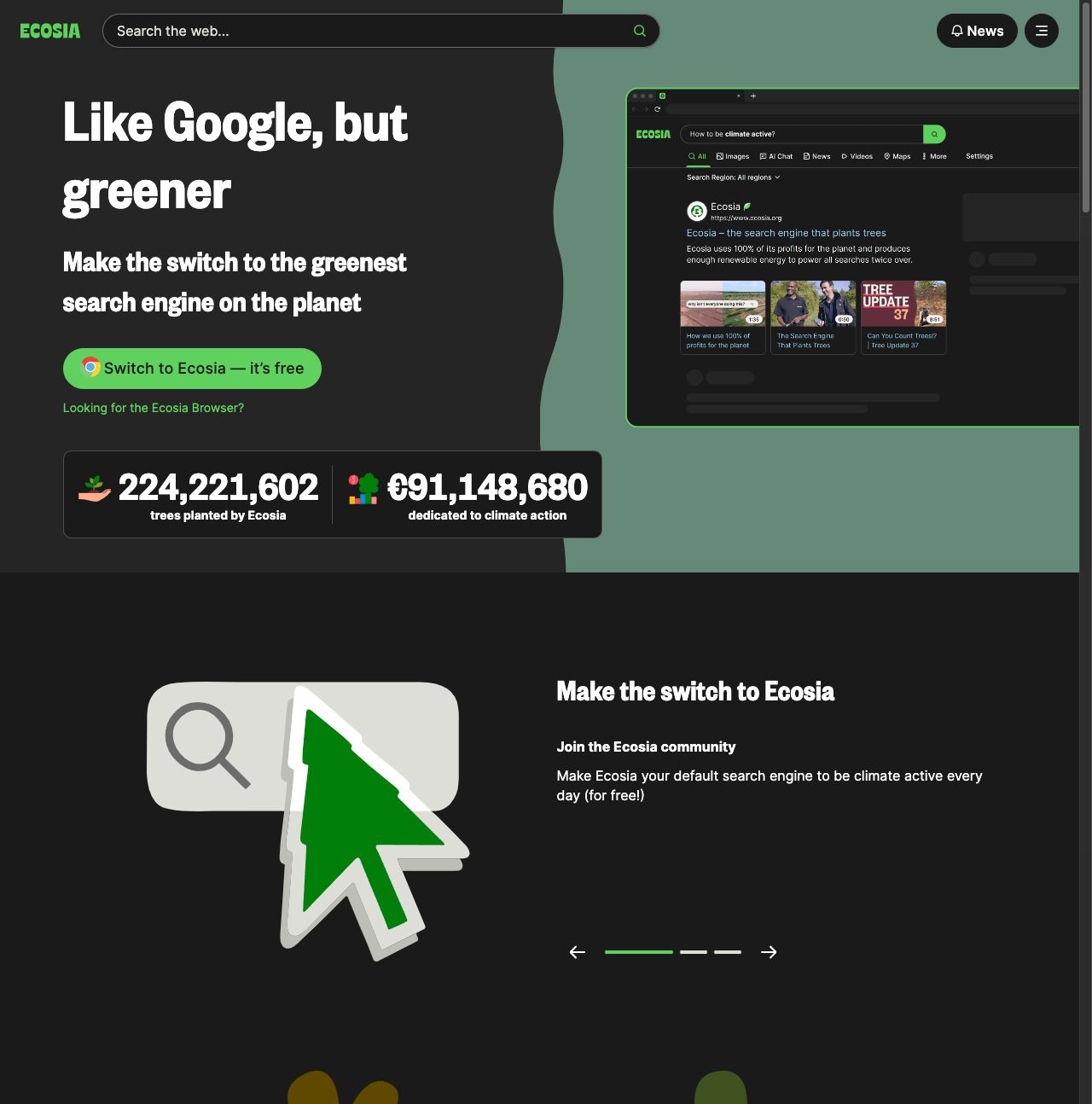 ecosia-private-search-engine-website-screenshot