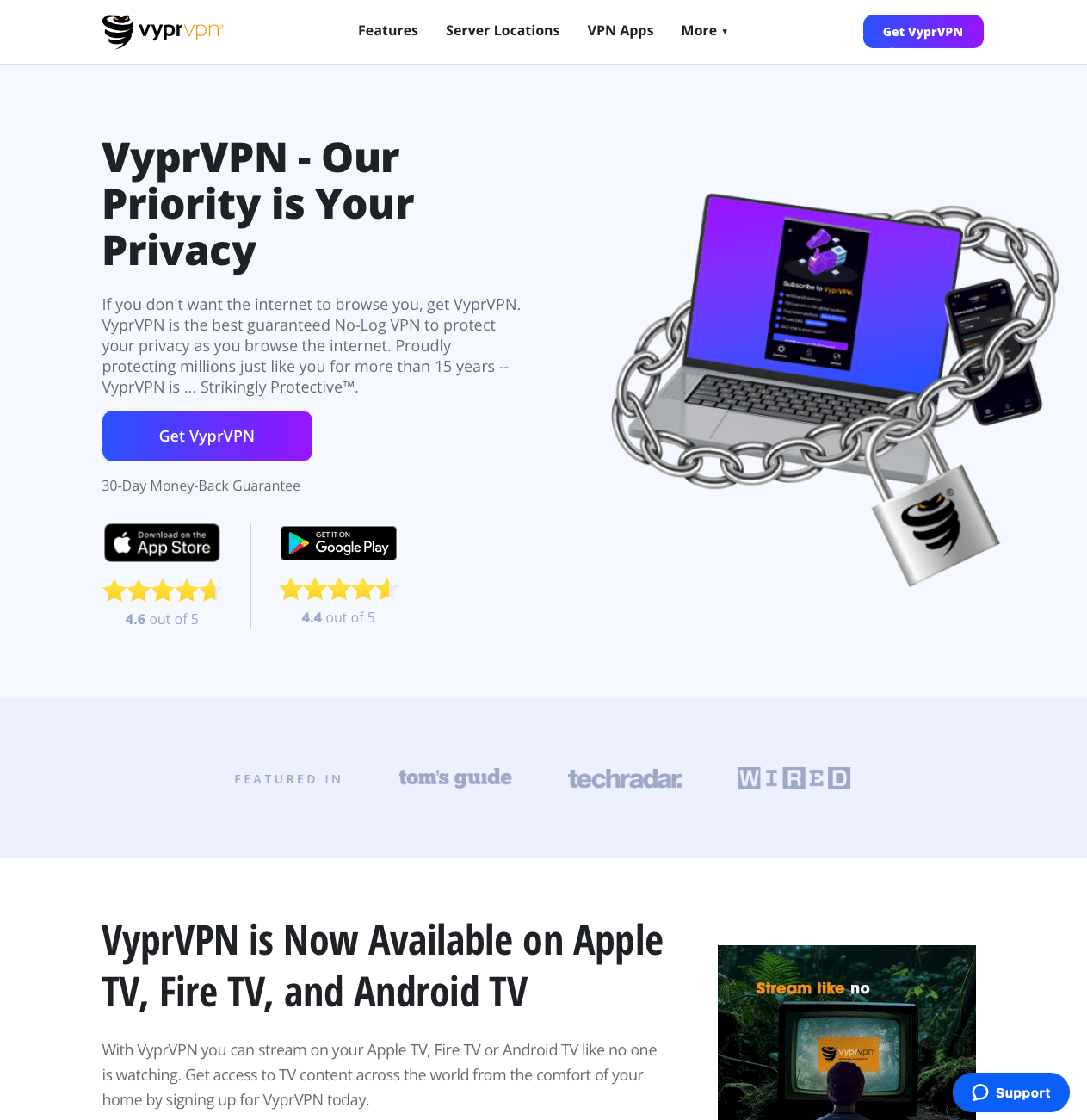 vyprvpn-website-screenshot
