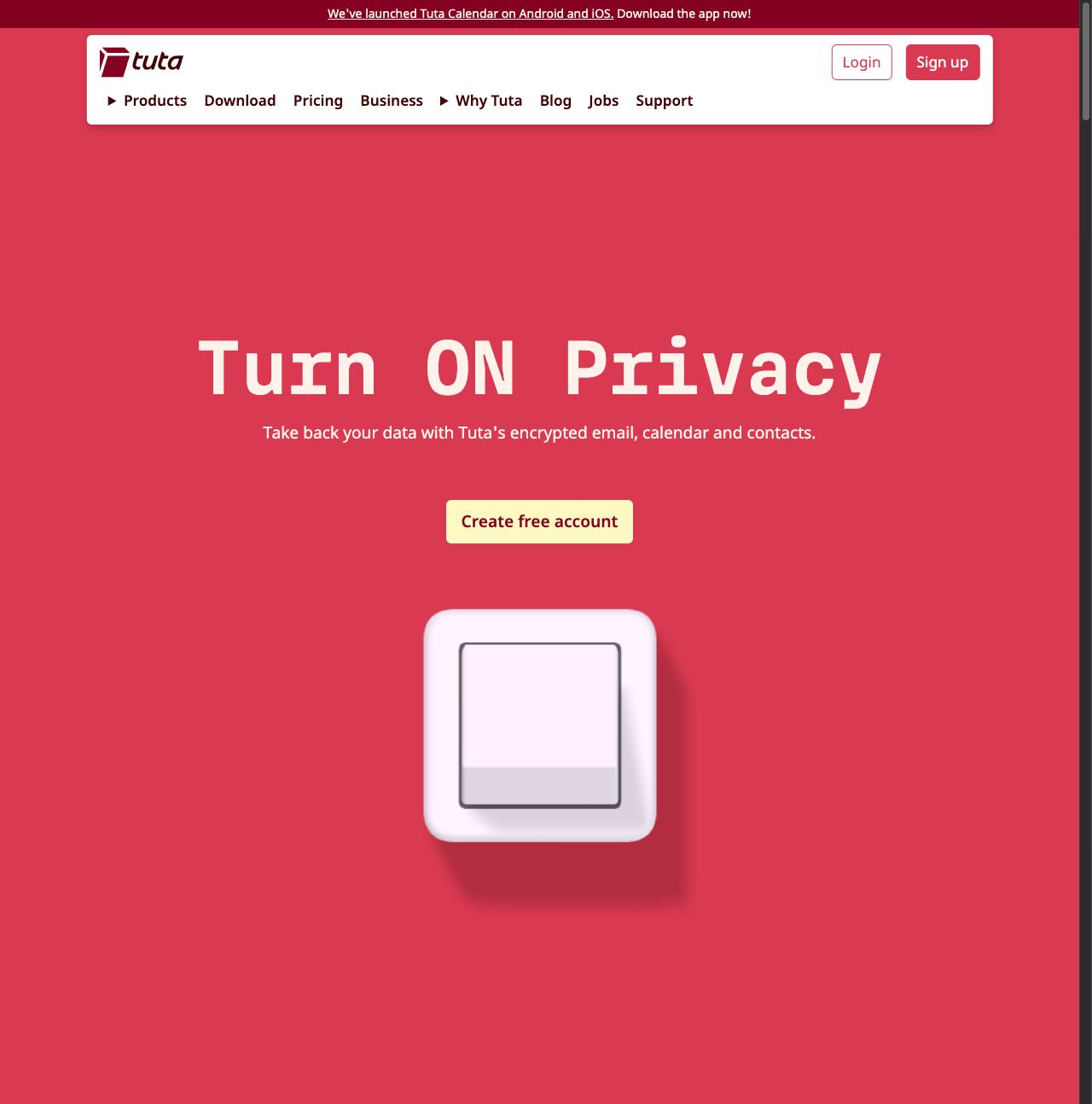 tutanota-website-screenshot