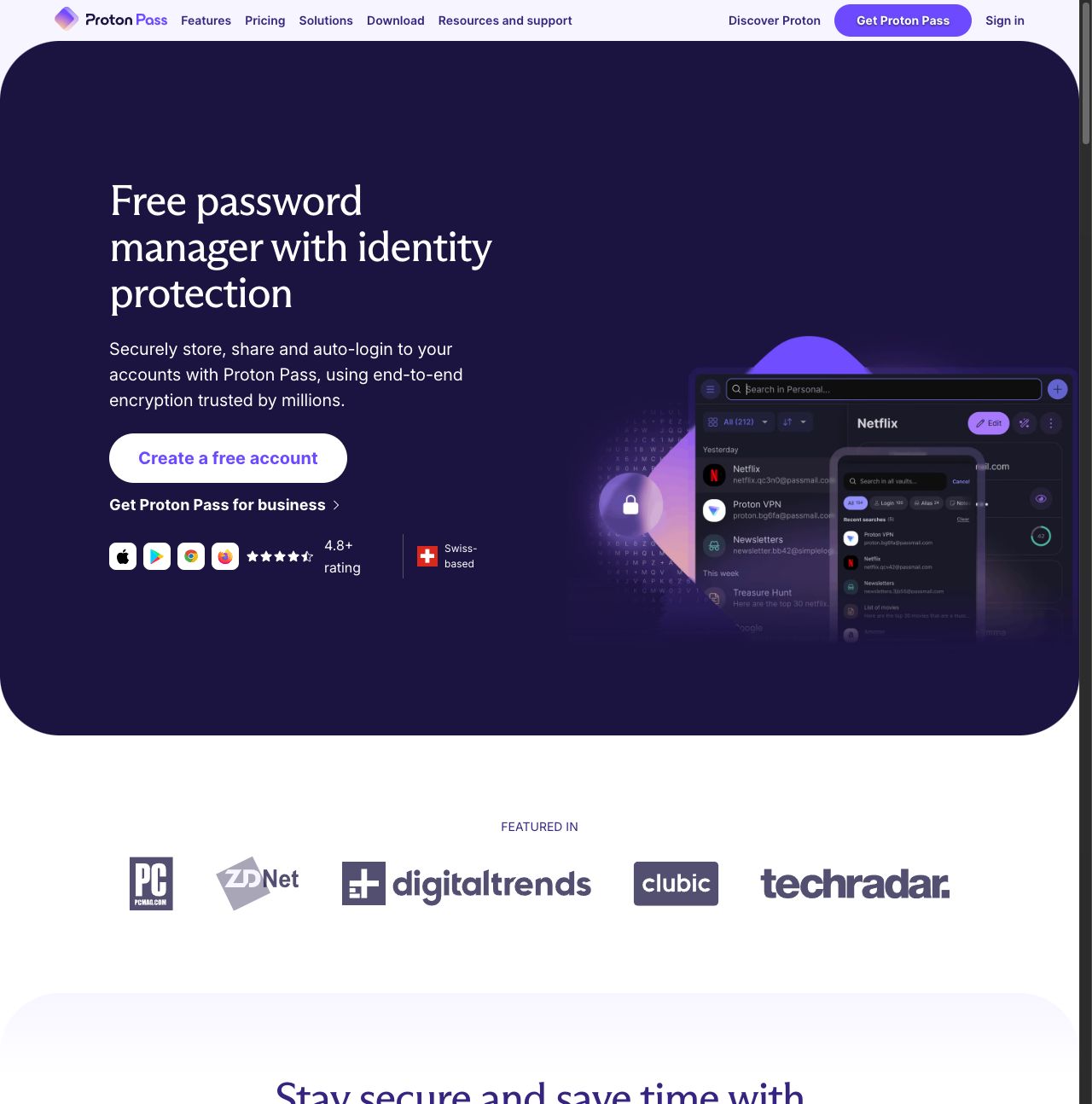 proton-pass-website-screenshot