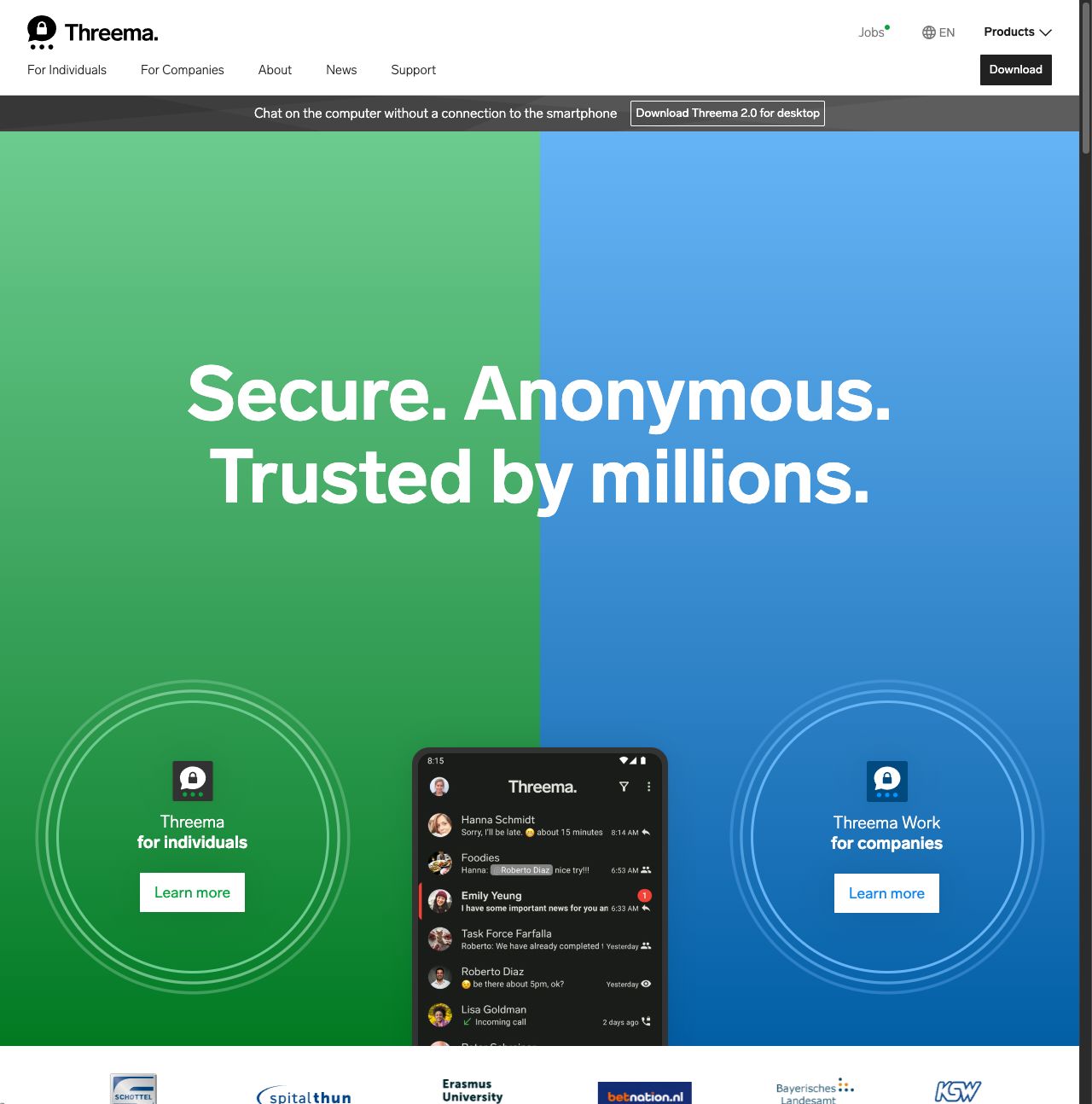 threem-website-screenshot