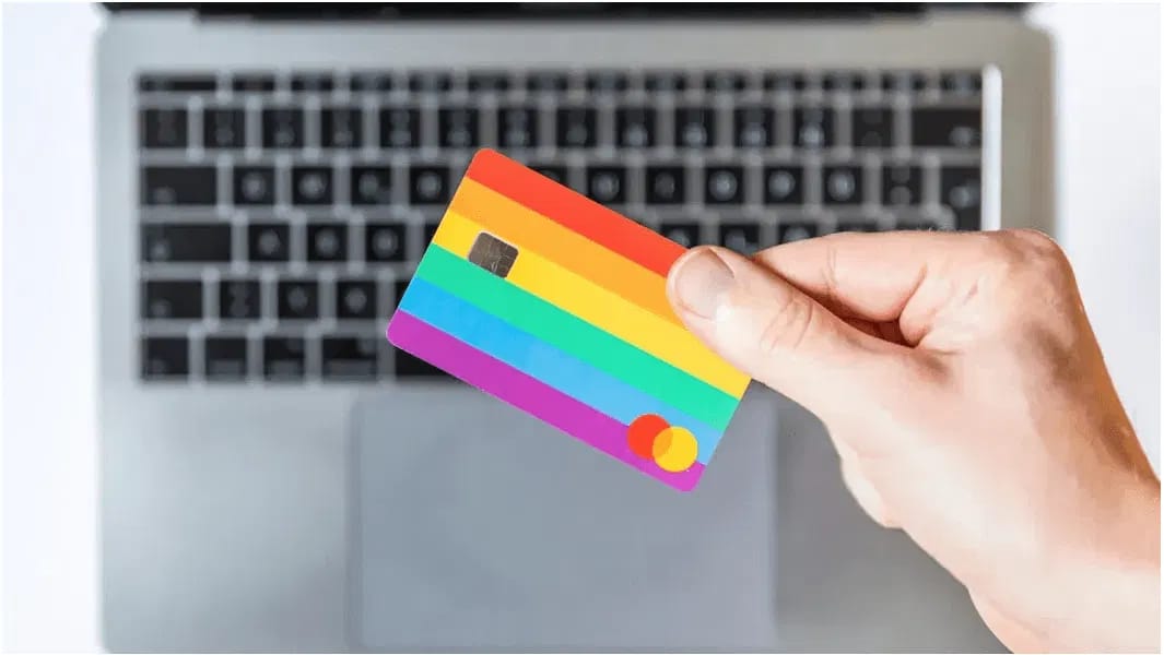 Laptop with colorful lighting